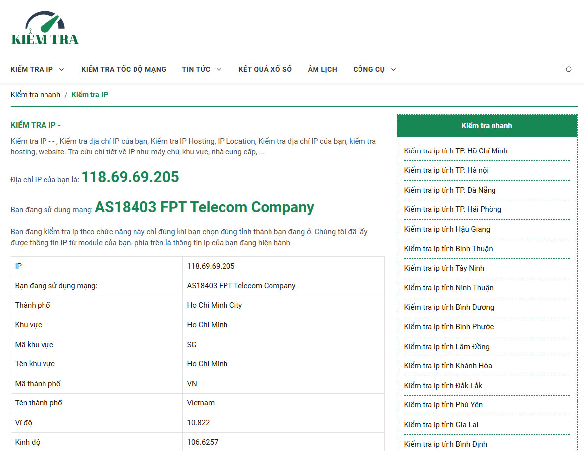 0-Hướng Dẫn Check IP Mạng: Địa Chỉ IP Mạng Đang Dùng