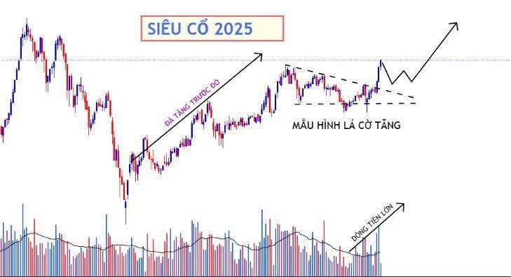 Siêu Cổ Phiếu 2025 Xuất Hiện: Mẫu Hình Bull Flag Chuẩn Không Cần Chỉnh