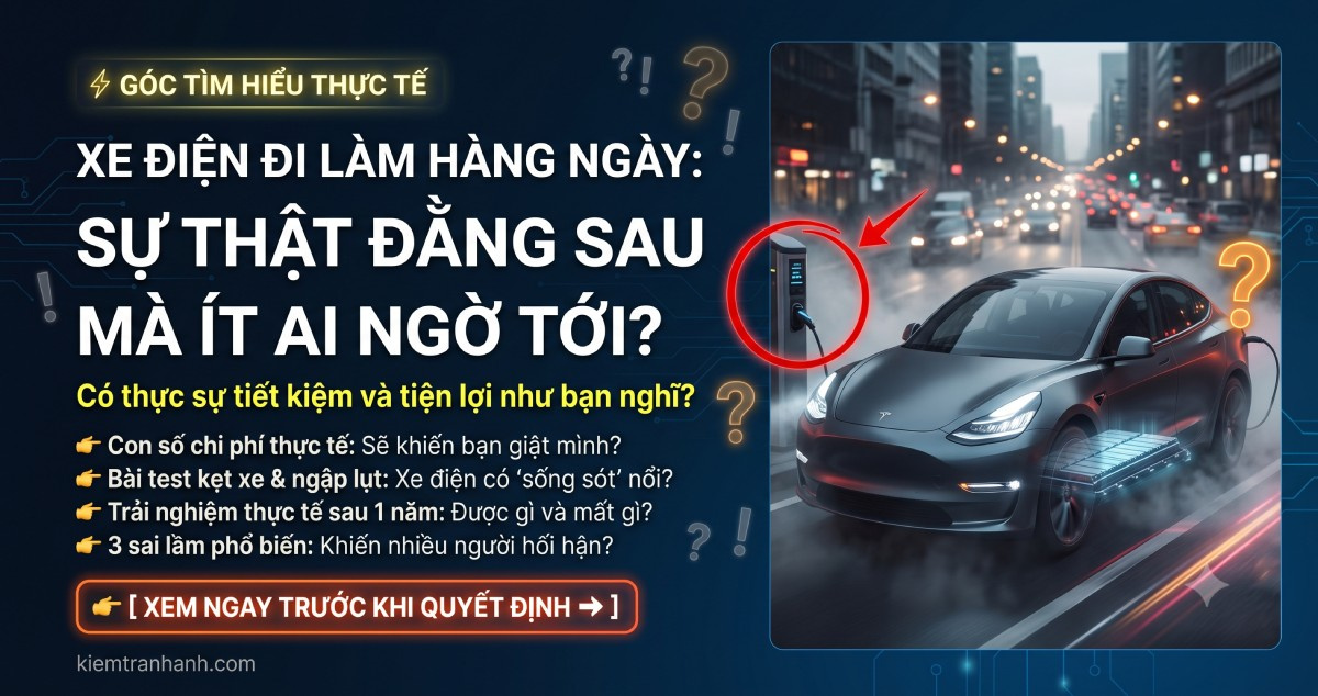 Xe điện có phù hợp để đi làm hằng ngày không? Ưu nhược điểm. Xe điện có phù hợp để đi làm hằng ngày không? Khám phá ưu điểm, chi phí sử dụng, quãng đường di chuyển và kinh nghiệm chọn xe điện đi làm.