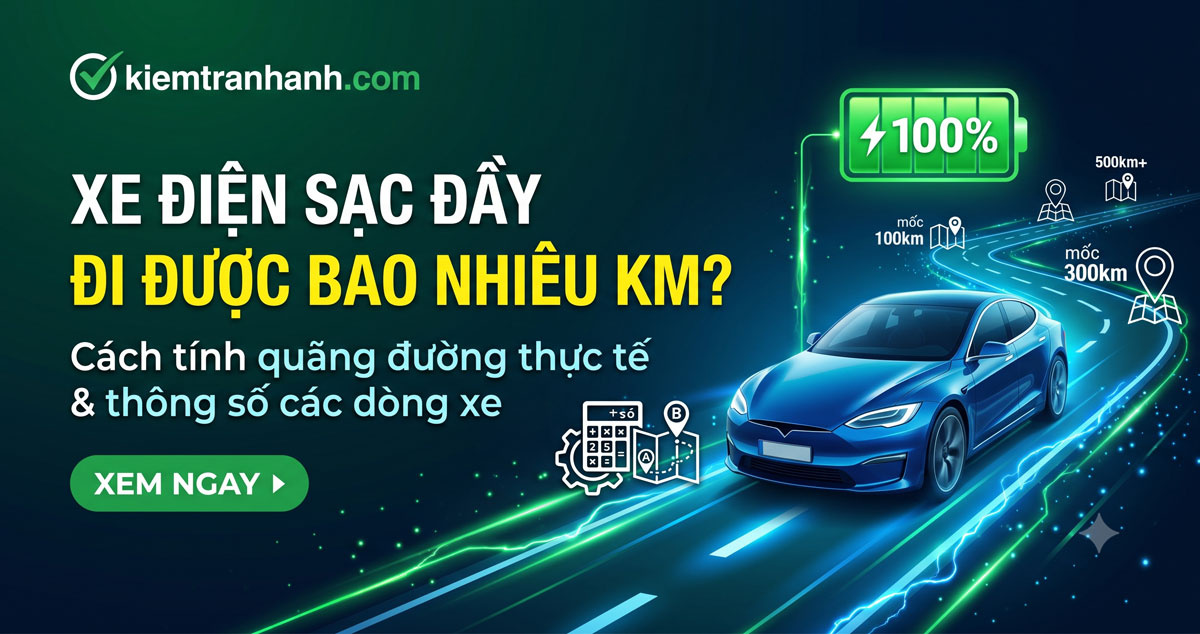 Xe điện sạc đầy đi được bao nhiêu km? Cách tính quãng đường. Xe điện sạc đầy đi được bao nhiêu km? Tìm hiểu quãng đường theo dung lượng pin, cách tính số km, các yếu tố ảnh hưởng và mẹo tăng phạm vi di chuyển.