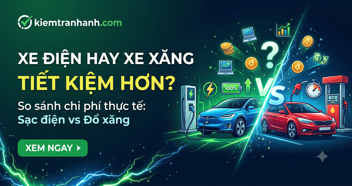 Xe điện hay xe xăng tiết kiệm hơn? So sánh chi phí thực tế