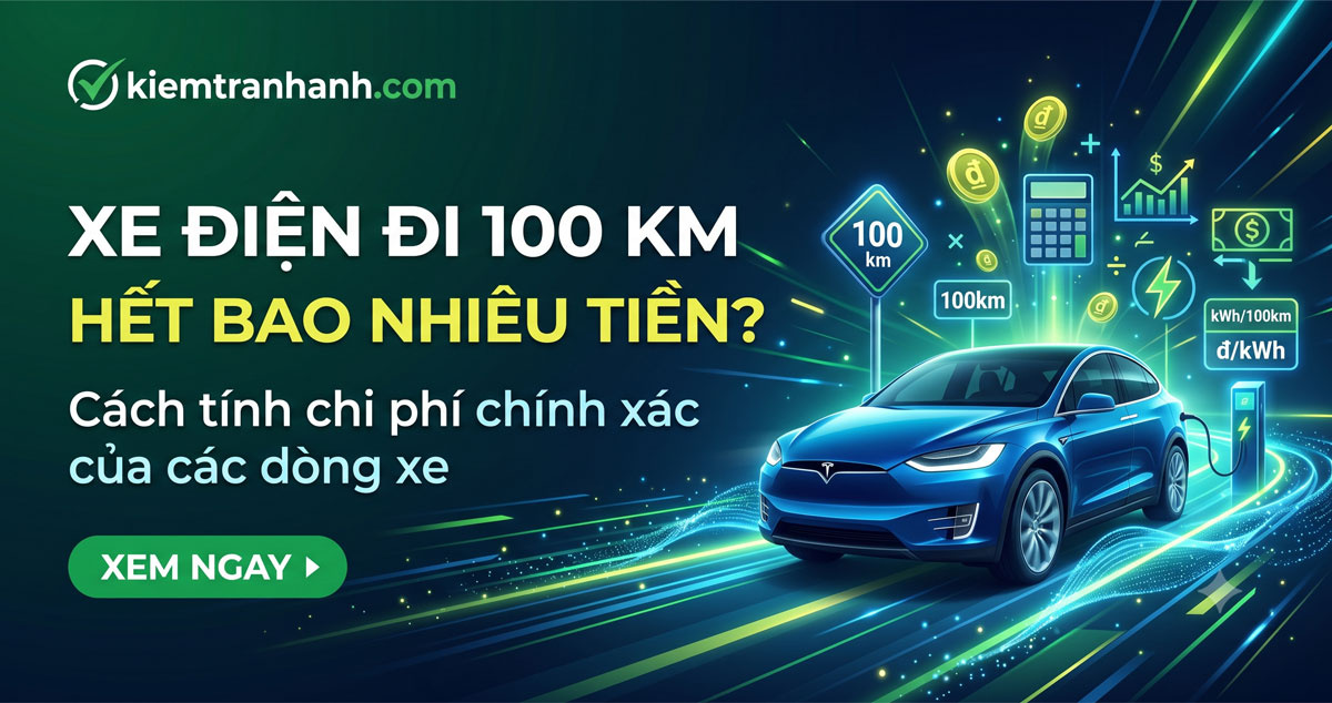 Xe Điện Đi 100 Km Hết Bao Nhiêu Tiền? Cách Tính Chuẩn. Xe điện đi 100 km hết bao nhiêu tiền? Tìm hiểu cách tính chi phí sạc điện, ví dụ thực tế, mức tiêu thụ điện và mẹo tiết kiệm chi phí hiệu quả.