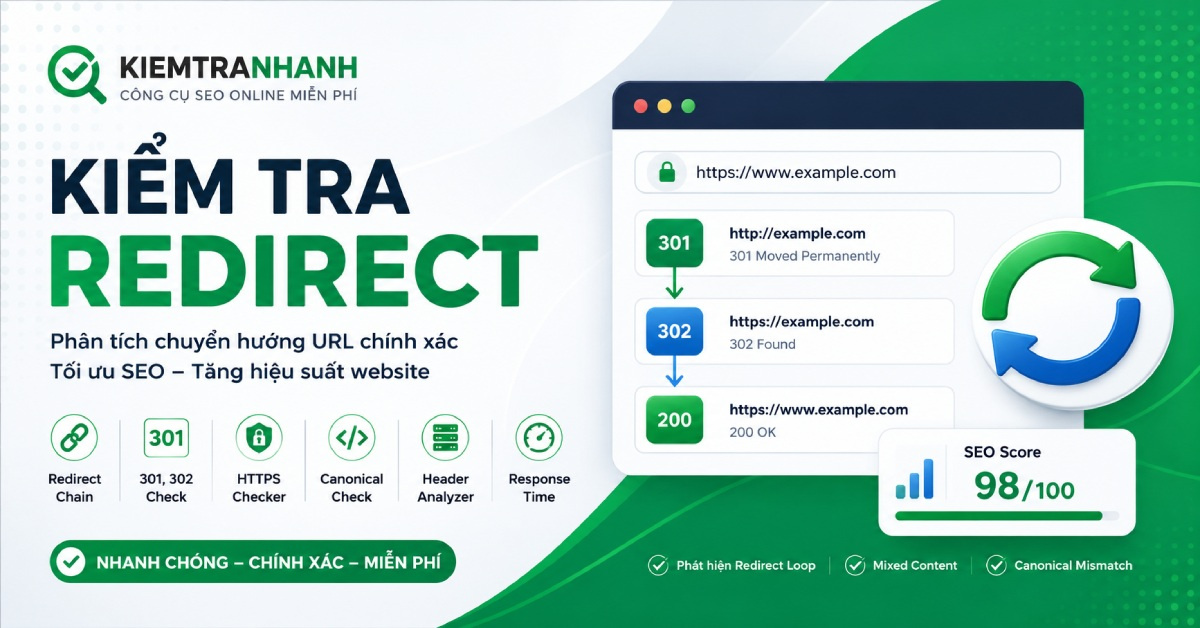 Kiểm Tra Redirect Website Online