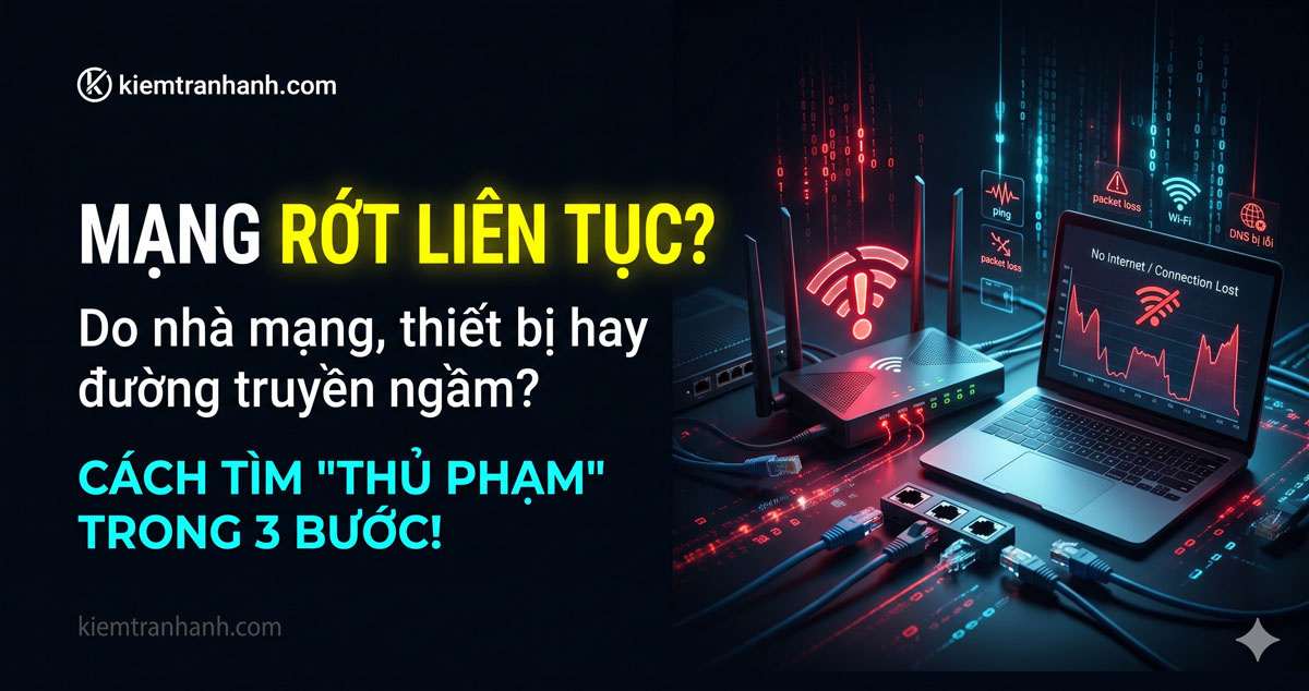 Internet Bị Ngắt Kết Nối Liên Tục: Cách Tìm Nguyên Nhân. Internet bị ngắt kết nối liên tục khiến công việc gián đoạn? Tìm hiểu nguyên nhân do Wi-Fi, modem, DNS, thiết bị và cách khắc phục hiệu quả.