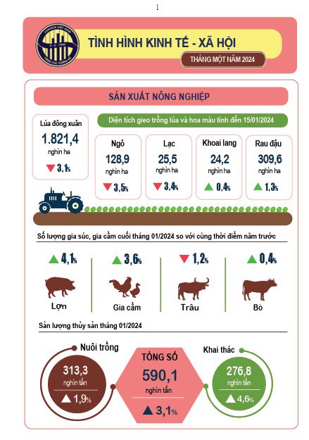 2-Thống k&ecirc; về t&igrave;nh h&igrave;nh kinh tế - x&atilde; hội th&aacute;ng 1-2024 ạ
