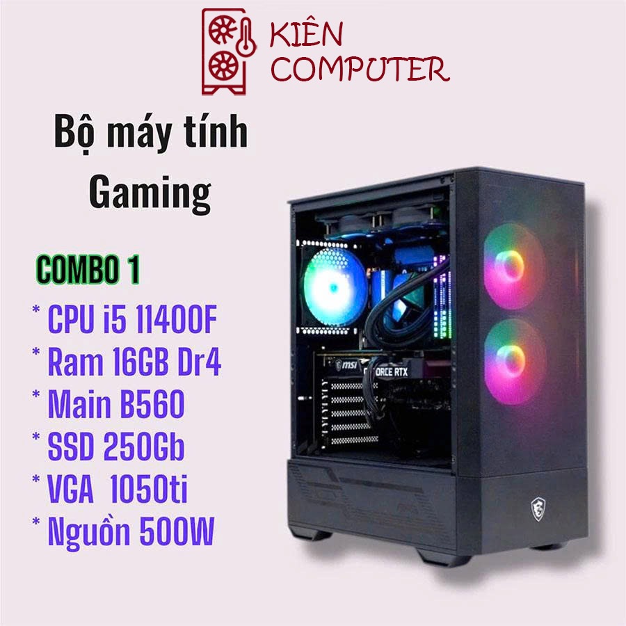 Bộ Máy Tính Gaming Core i5 11400F B560 RAM 16GB RTX 2060 SSD 250GB Giá Tốt