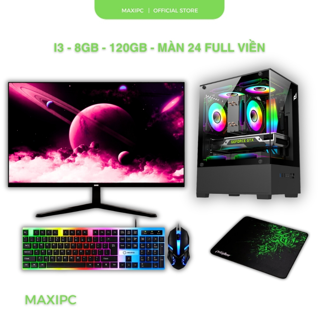Bộ PC Xeon E3 16GB SSD 240GB Màn 22 Inch Full HD Giá Rẻ Chính Hãng