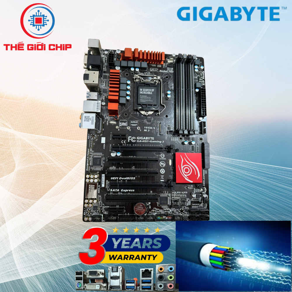 Mainboard GIGABYTE GA H97-Gaming 3 M.2 Like New Bảo Hành 36 Tháng Giá Tốt