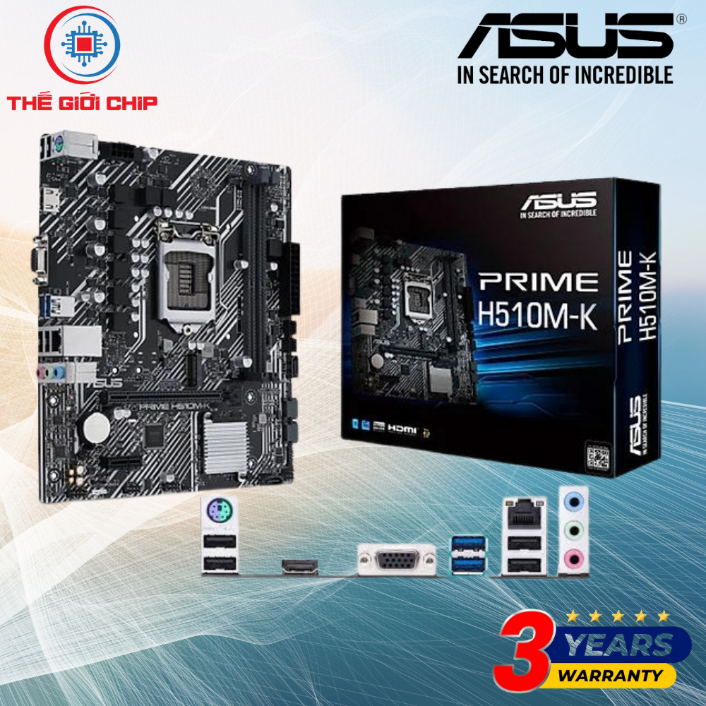 Mainboard Asus Prime H510M-K Socket 1200 Chính Hãng Giá Tốt | Hỗ Trợ Intel Gen 10/11