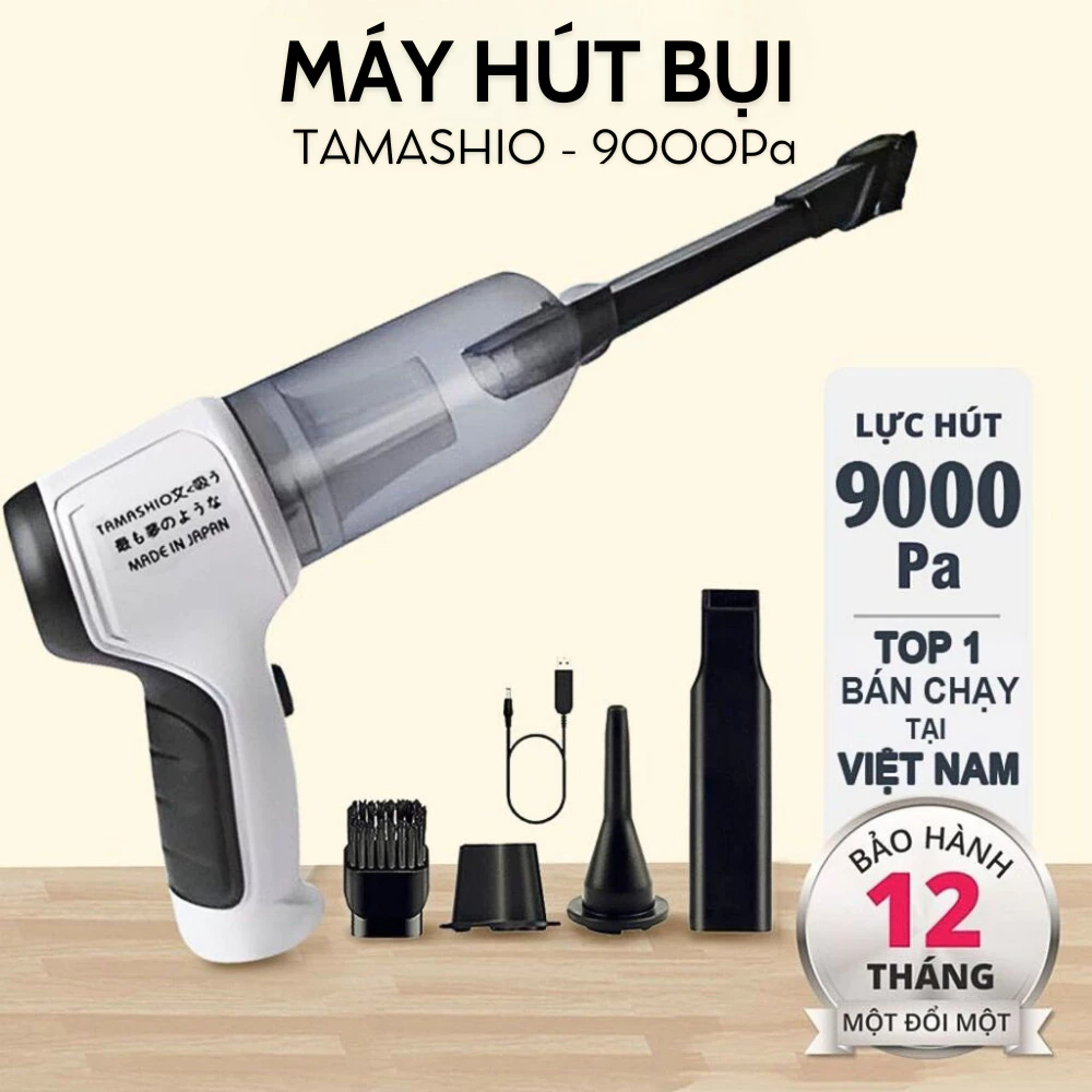 Máy Hút Bụi Cầm Tay Không Dây Nhật Bản TAMASHIO 6 Đầu Hút Giá Rẻ