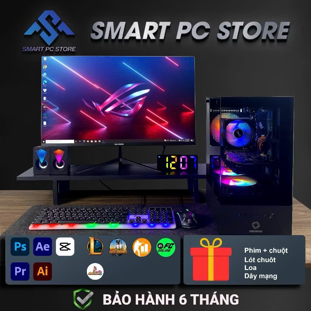 PC Gaming Workstation E5 2676V3 RAM 32GB GTX 750Ti/1050Ti Giá Rẻ Chính Hãng