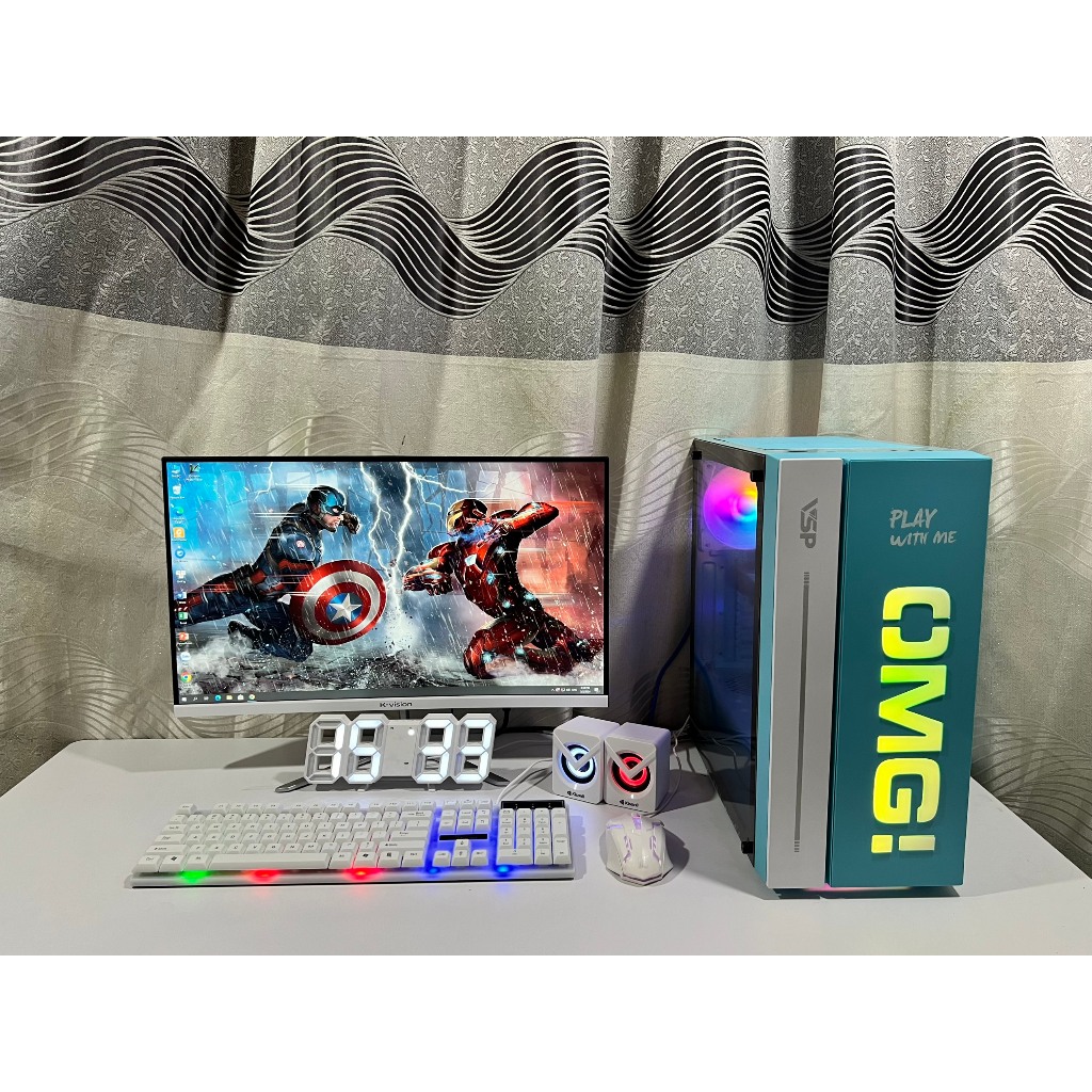 PC Gaming Đồ Họa Intel Xeon E5 2676 V3 RAM 32GB SSD 256GB GT 730 Giá Rẻ