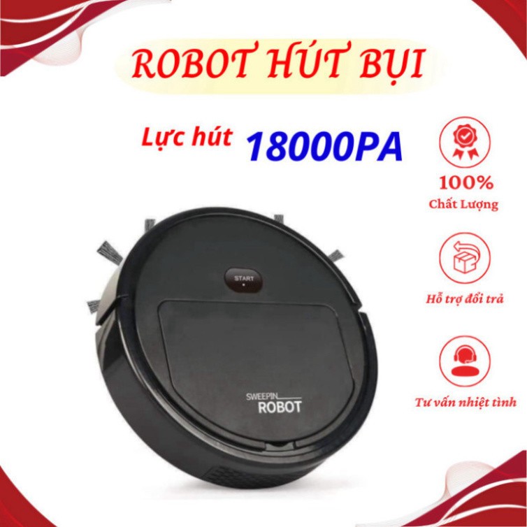 Robot Quét Nhà Hút Bụi Lau Nhà Thông Minh Giá Rẻ HOT 2026